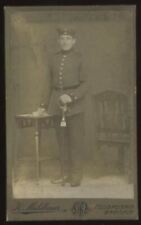 c1916 GERMAN SOLDIER WITH SWORD PORTRAIT PHOTOGRAPH KARL MUHLBAUER  34-20 picture