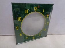 1939 1949 Glass Face to vintage TIME CLOCK w/ brass frame AS IS used OLD picture
