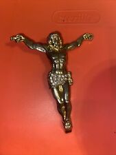 Vintage Aluminum Cast Jesus 3.5 Inches Charm Jesus Piece picture