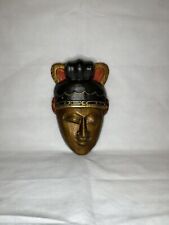 Vintage 1950s 60s Hand Carved Hand Painted Wooden Indonesian Mask picture