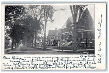 1907 Public Library Franklin Street Greenfield Massachusetts MA Postcard picture