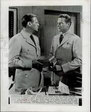 1955 Press Photo Actors John Hodiak & Guy Madison in 