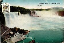 Niagara Falls Canada General View Boat Antique Germany Postcard PM Cancel WOB picture
