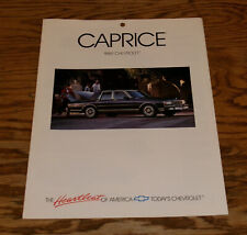 Original 1989 Chevrolet Caprice Foldout Sales Brochure 89 Chevy Sedan Wagon picture