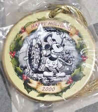Vtg Disney Steamboat Willie Mickey Mouse WDW Christmas 2000 Ornament  picture