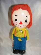Vintage 1950's 60's Raggedy Andy Japan Paper Mache 13 Inch Bank picture