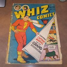 WHIZ COMICS #38 fawcett 1942 CAPTAIN MARVEL FAMILY SCARCE COVER golden age hero picture