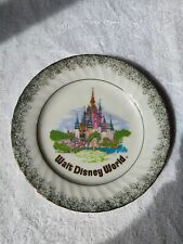 Vintage Walt Disney World Collectors Plate, Gold Border, Japan 6.75