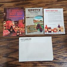 Vintage Knotts Berry Farm & Ghost Town Brochure Pamphlet Lot Menu Holiday Gifts picture