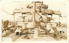 Postcard RPPC C-1915 US Navy Military Ship guns 23-5376 picture