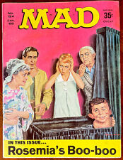 MAD MAGAZINE #124- VF- (7.5)  Rosemary's Baby  UNFOLDED FOLD-IN  1969 picture