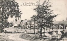 Wellsbridge  New York River Bridge Postcard LP74 picture