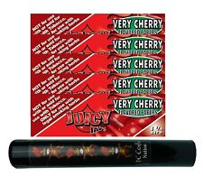 Juicy Jay's Very Cherry Rolling Papers 1.25 5 Packs & Child Resistant Tube picture