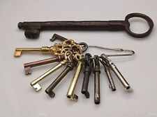 Vintage & Antique Key Collection Giant Iron Gate Or Jail Plus More picture