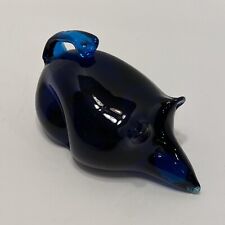 Viking Rare Bluenique Blue Glass Rat Mouse picture