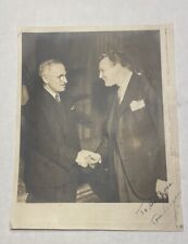 Signed Antique Photo President Truman Shaking Hands picture