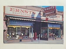 SHERIDAN, WY Wyoming ERNST'S SADDLERY Western Shop Postcard picture