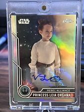 2023 Topps Chrome Star Wars Princess Leia Organa Auto Vivien Lyra Blair #17 picture