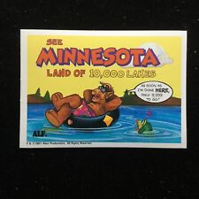 1987 Zoot US of Alf Stickers #23 Minnesota picture