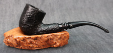 MEDICO Cavalier Filtered Estate Tobacco Pipe ~ 6MM American Black Rustic Briar picture