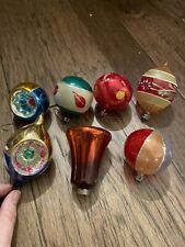 lot of 7 Fantasia style antique vintage tear drop bell ornament Similar To Radko picture
