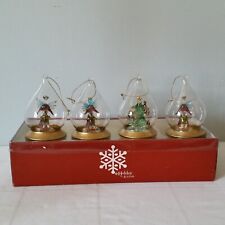 Holiday Christmas Ornament Kirkland Glass Teardrop  set of 4 picture