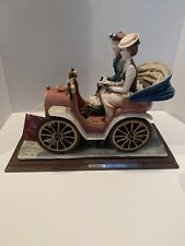 Large Rare Capodimonte Motoring Figural Group signed and with tag picture