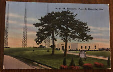 St Clairsville Ohio, W W VA Transmitter Plant, Vintage Linen Postcard PM 1949 picture