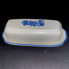 Pfaltzgraff Yorktowne Stoneware Covered Butter Dish Old Castle Mark Made In USA picture
