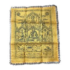 Yellow Talisman Cloth Yant Buddhist Charm Thai Rich Seller Fetish Amulet picture