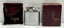 Vintage Ronson Lighter Silver With Original Box Collectible picture