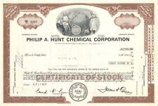 Philip A. Hunt Chemical Corporation - Stock Certificate - General Stocks picture