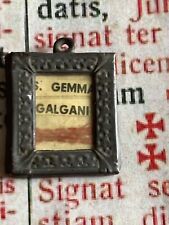 RARE VINTAGE RELIC St. Gemma Galgani : ex-Vestibus - wax seal - 1940's  picture