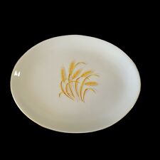 Vintage Homer Laughlin Golden Wheat dinnerware Oval Platter 12