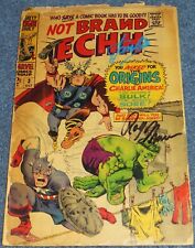 NOT BRAND ECHH #3~MARVEL COMICS~SIGNED STAN LEE~ROY THOMAS~1968~C0A picture