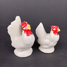 Vintage Red Rooster Chickens Hen 4.25