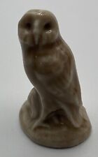 Wade Whimsies Red Rose Tea Miniature Brown Barn Owl England Figurine  picture