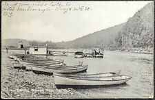DELAWARE WATER GAP Pennsylvania PA Boat Landing 1909 Postcard picture