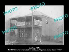 OLD 8x6 HISTORIC PHOTO OF GOSFORD NSW WHEELERS GENERAL STORE MANN St c1920 picture