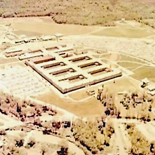 Government Facility Photo Birds Eye View Unknown Large Military Complex Vintage picture