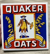 Vintage Quaker Oats Ceramic Drink Coaster 1983 Made In Taiwan picture