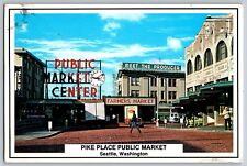 Seattle, Washington - Pike Place Public Market - Vintage Postcard 4x6 - Posted picture