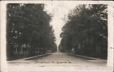 1911 RPPC Bluffton,IN W. Market St. Wells County Indiana Galion View Co. Vintage picture