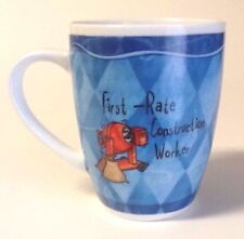 Mug, FIRST-RATE CONSTRUCTION WORKER, H&H Hist. & Heraldry Porcelain, NEW w/o Tag picture