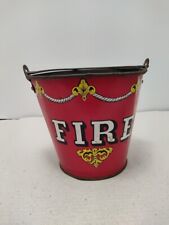 VINTAGE Metal FIRE Bucket/Pail the Ohio Art Co. Made In the U.S.A. picture