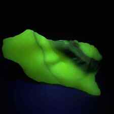 Burmese Art Glass Cullet Uranium Glowing Swirl Slag Glass #1220 picture