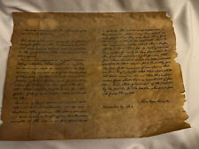 Vintage Abraham Lincoln Gettysburg address reprint On parchment paper Civil War picture