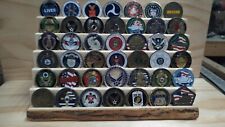 Challenge Coin Holder Display , Military, Law Enforcement, Live Edge coin holder picture