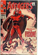 Avengers #57, KEY 1st App. Vision, 2nd App. Ultron, VG, Marvel Comics 1968 picture