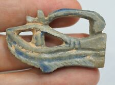 Ancient Egyptian Lapis Eye Of Harus RA  Figure Bead Amulet Protection Pendant picture